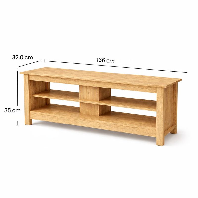 Rack Angelo de 136 x 32.5 x 35 cm Color Café