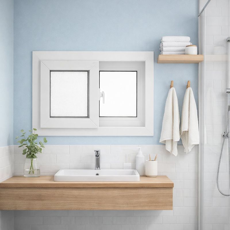 Ventana PVC S60 Corrediza Nevada 60 x 40 cm