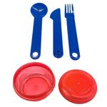 Set Infantil con Pachón, Contenedor y Cubiertos en Colores Surtidos