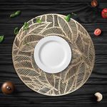 Individual Hojas Dorado 38 Cm