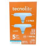 Set de 2 Focos LED Circulares Tecnolite Base E27 de 18 W