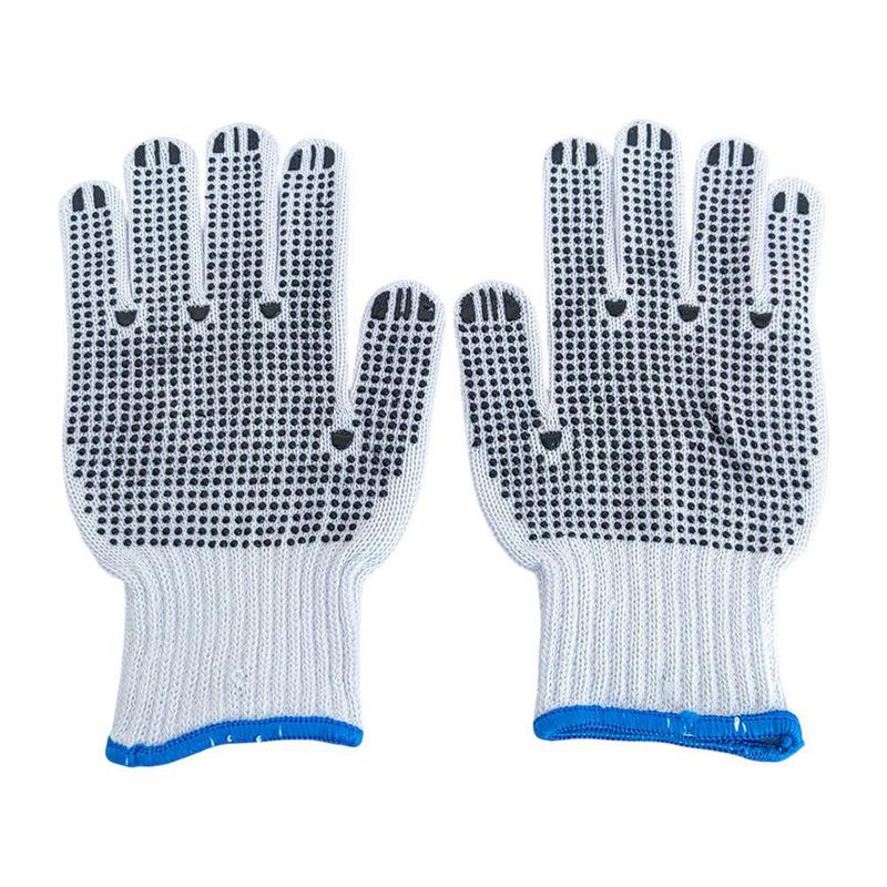 Guantes de Tela Antiderrapante en Palma y Dorso Unitalla