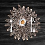 Individual Flor Dorado 38 Cm