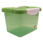 Caja Organizadora Click de 4 Litros Color Verde con Blanco