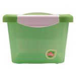 Caja Organizadora Click de 4 Litros Color Verde con Blanco