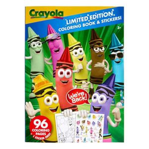 Libro para Colorear Crayola con Stickers Edición Limitada