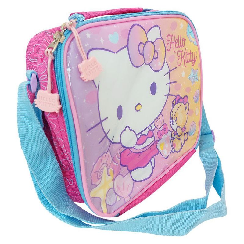 Lonchera Infantil de Hello Kitty con Asa y Correa Ajustable