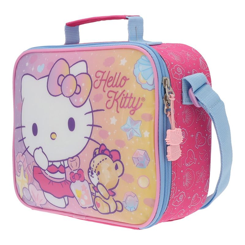 Lonchera Infantil de Hello Kitty con Asa y Correa Ajustable