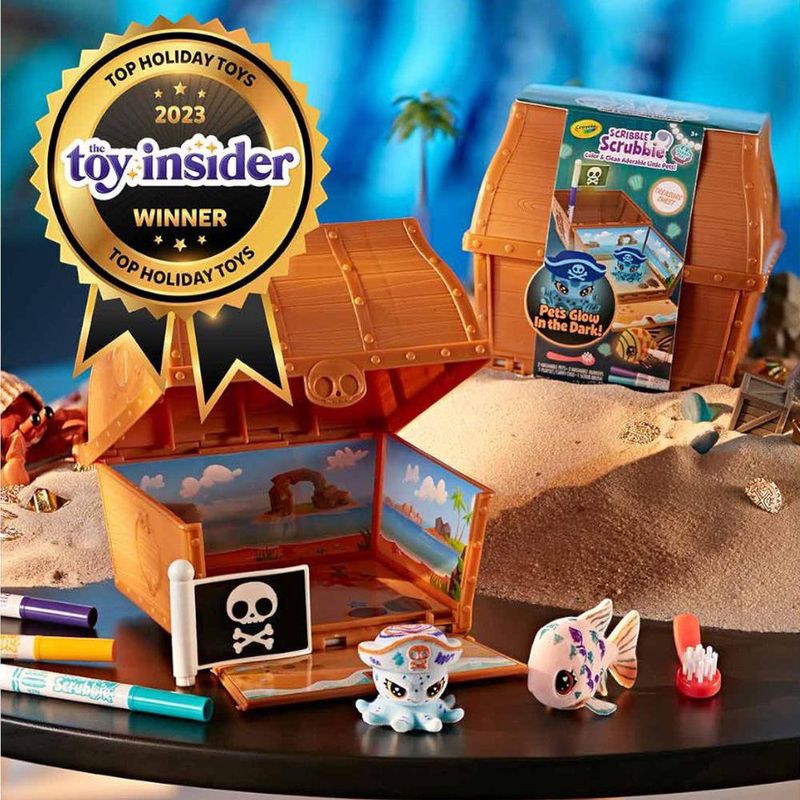Baúl de Tesoros Crayola Scribble Scrubbie Ocean Pets