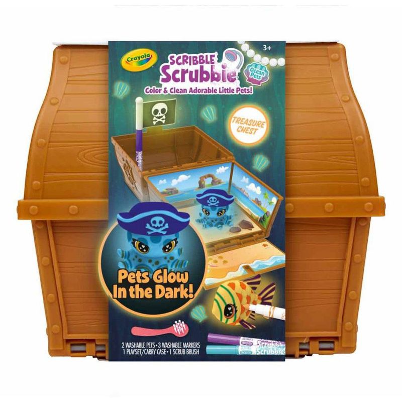 Baúl de Tesoros Crayola Scribble Scrubbie Ocean Pets