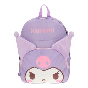Mochila Escolar Infantil de Kuromi con Orejas de Peluche