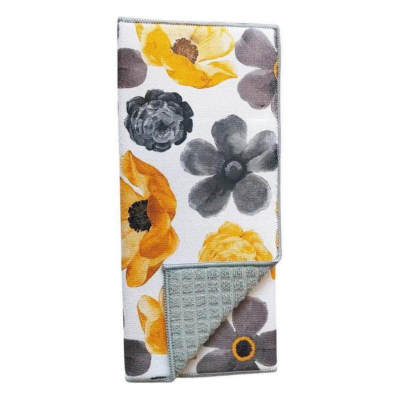 Alfombra para Secar Platos con Diseño de Flores de 50 x 38 cm