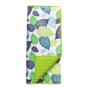 Alfombra para Secar Platos con Diseño de Hojas de 50 x 38 cm