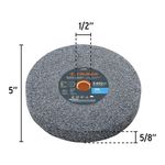 Esmeril de Banco de 5 plg con Motor de Inducción de 1/6 Hp