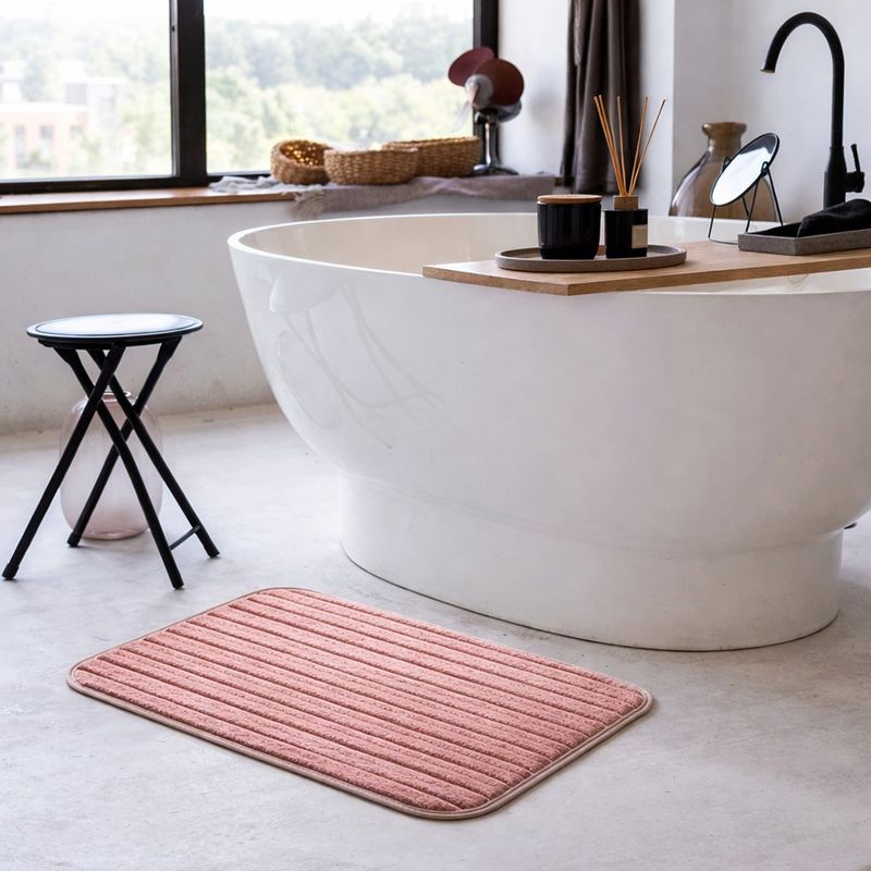 Alfombra para Baño con Lineas con Colores Surtidos 40 x 60 cm