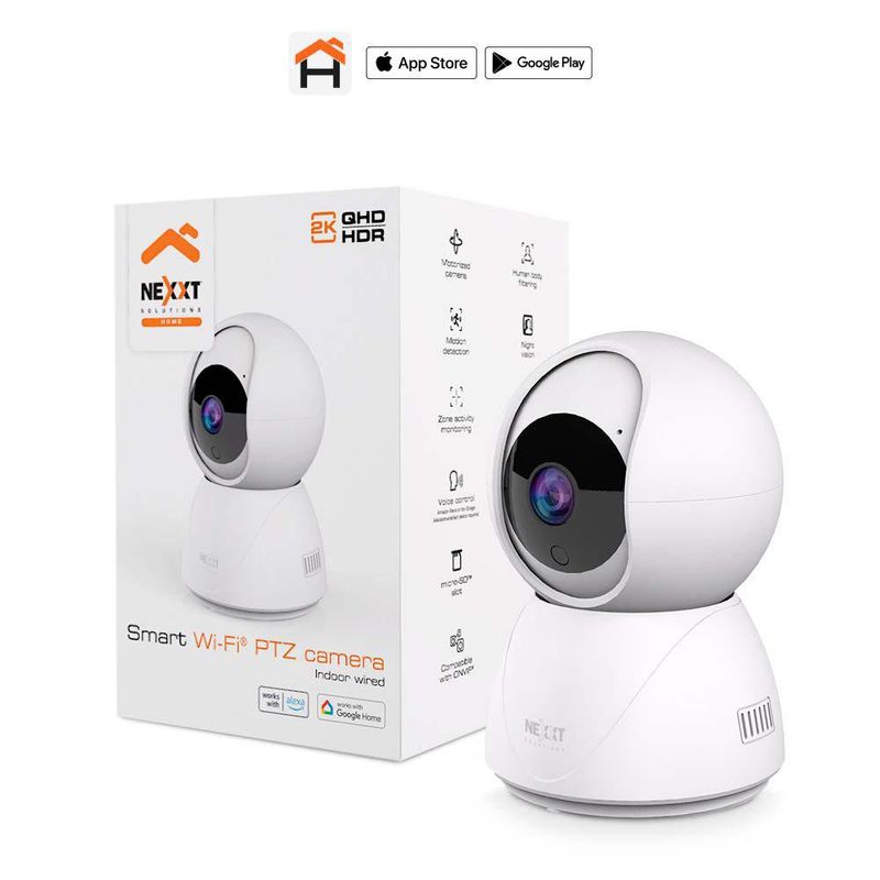 Cámara Inteligente Motorizada Nexxt PTZ para Interior con Wi‑Fi