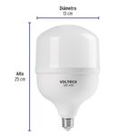 Bombilla LED Base E27 de 50W Alta Potencia Luz Fría