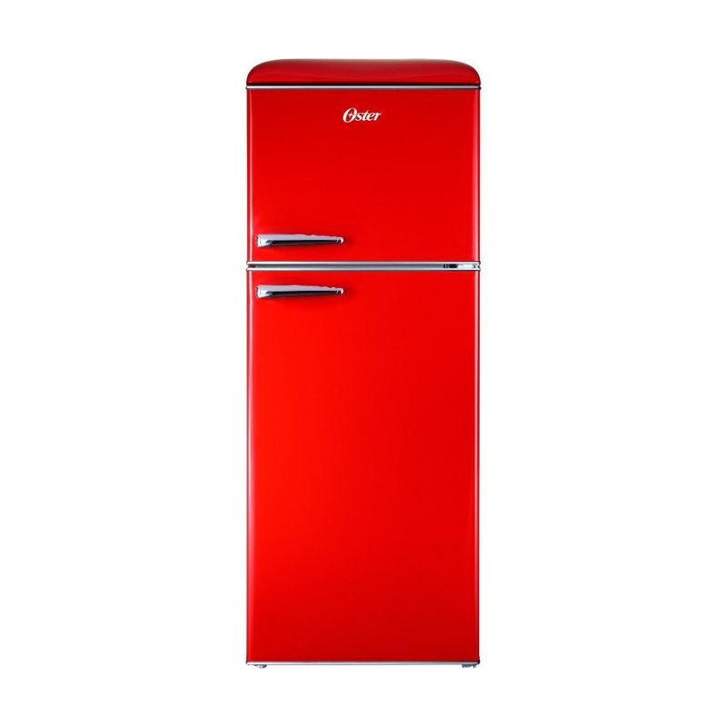 Refrigerador Oster No Frost Retro de 2 Puertas 10 Pies³ Color Rojo