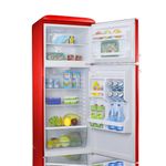 Refrigerador Oster No Frost Retro de 2 Puertas 10 Pies³ Color Rojo