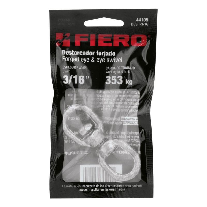 Destorcedor Forjado para Cable de 3/16 plg