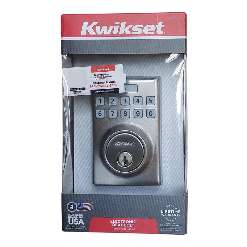 Cerrojo Electrónico Contemporáneo Llave-Mariposa Níquel