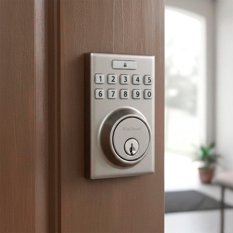 Cerrojo Electrónico Contemporáneo Llave-Mariposa Níquel