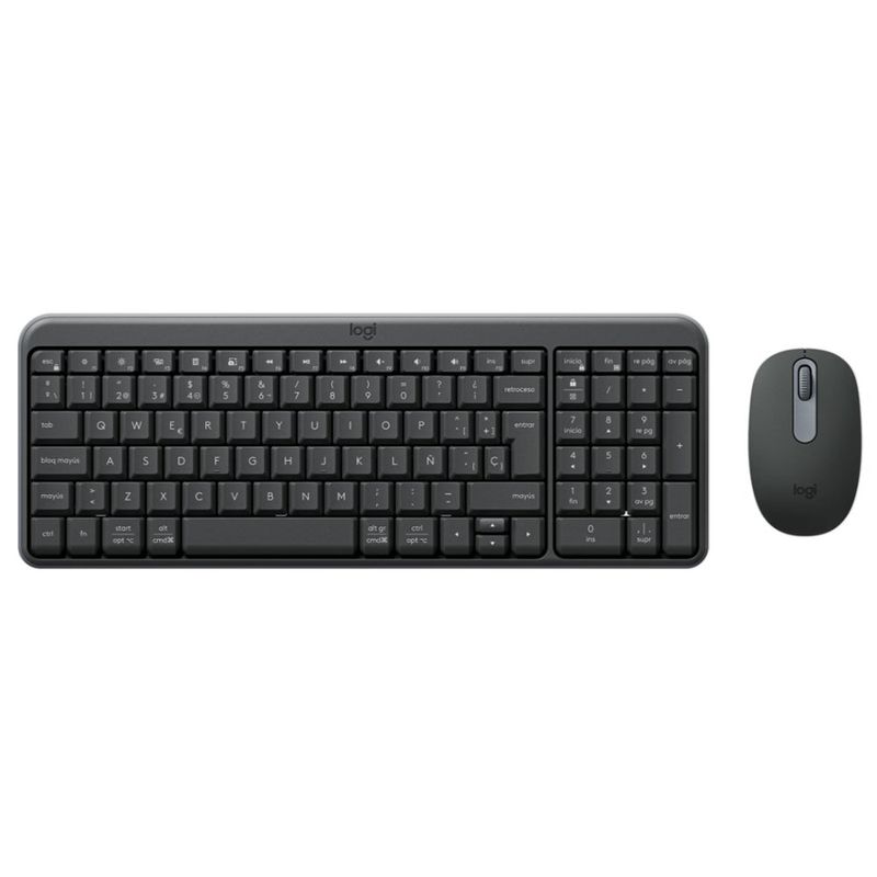 Combo Teclado y Mouse Inalámbrico MK250 Color Grafito