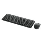 Combo Teclado y Mouse Inalámbrico MK250 Color Grafito