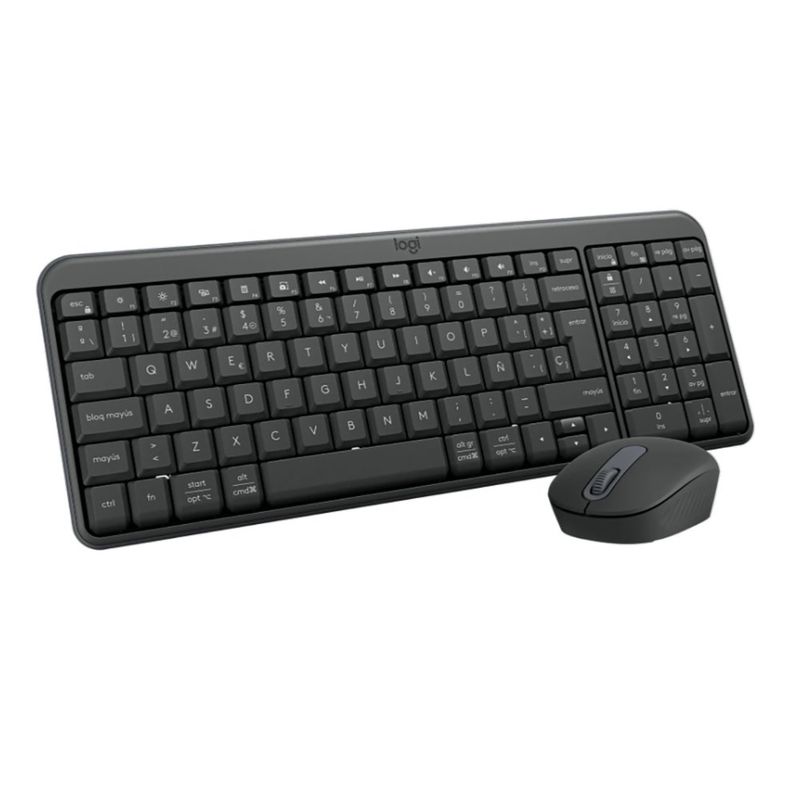 Combo Teclado y Mouse Inalámbrico MK250 Color Grafito
