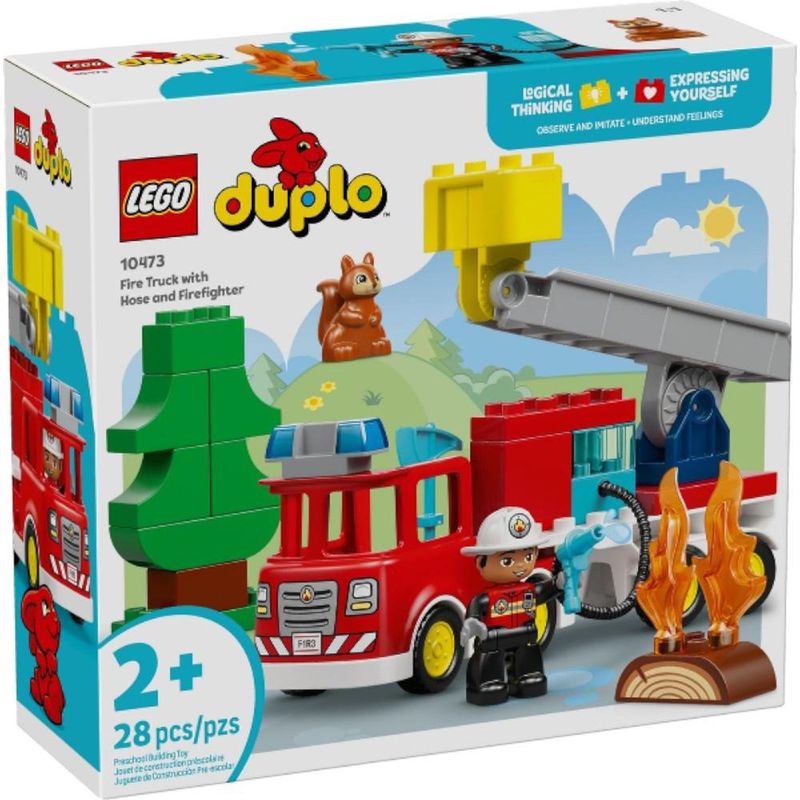 LEGO Duplo Camión de Bomberos con Manguera y Figura