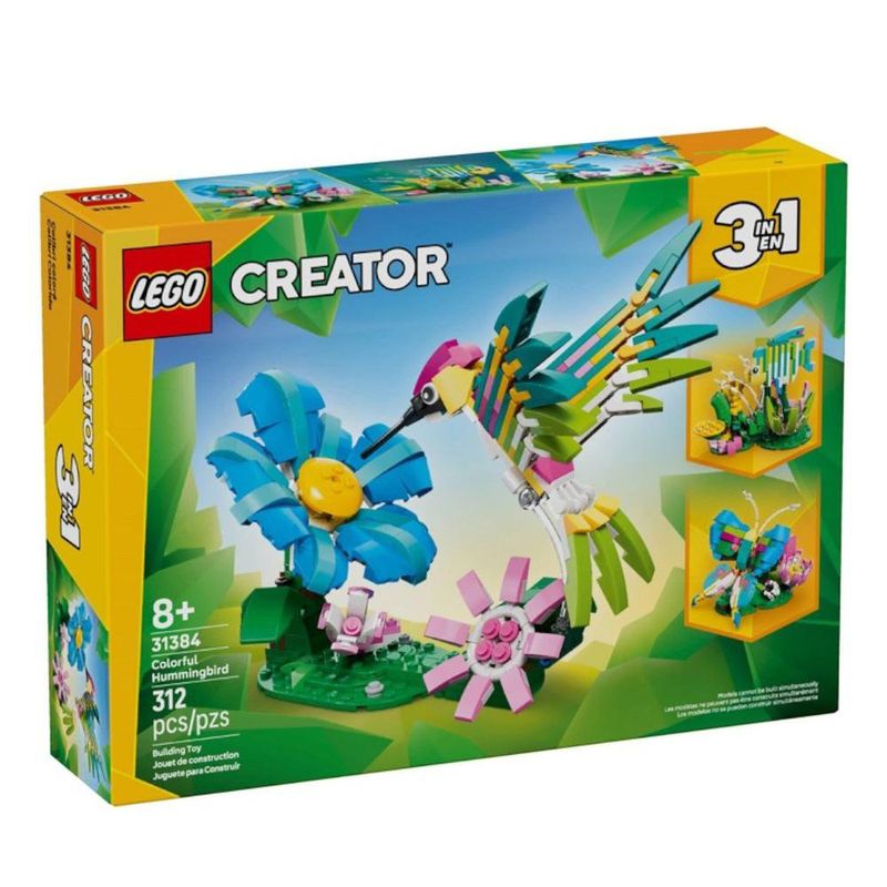 LEGO Creator 3 en 1 Fauna Salvaje: Colibrí de Colores