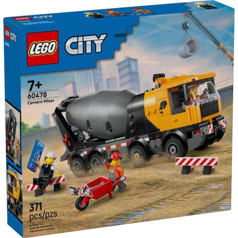 LEGO City Mezcladora de Cemento de 371 Piezas