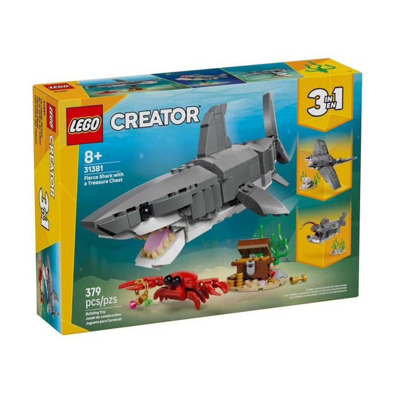 LEGO Creator Feroz Tiburón con Cofre del Tesoro