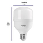 Bombilla LED Base E27 de 20W Alta Potencia Luz Fría