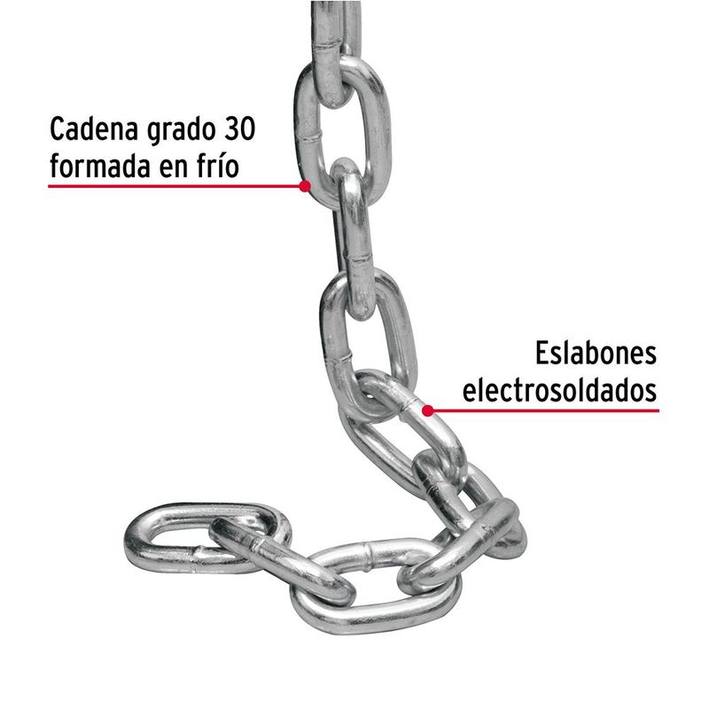 Cadena Galvanizada de 5/16 Plg, Metro