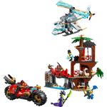 LEGO Ninjago Batalla de Vehículos Ninja Junto a la Casa del Árbol