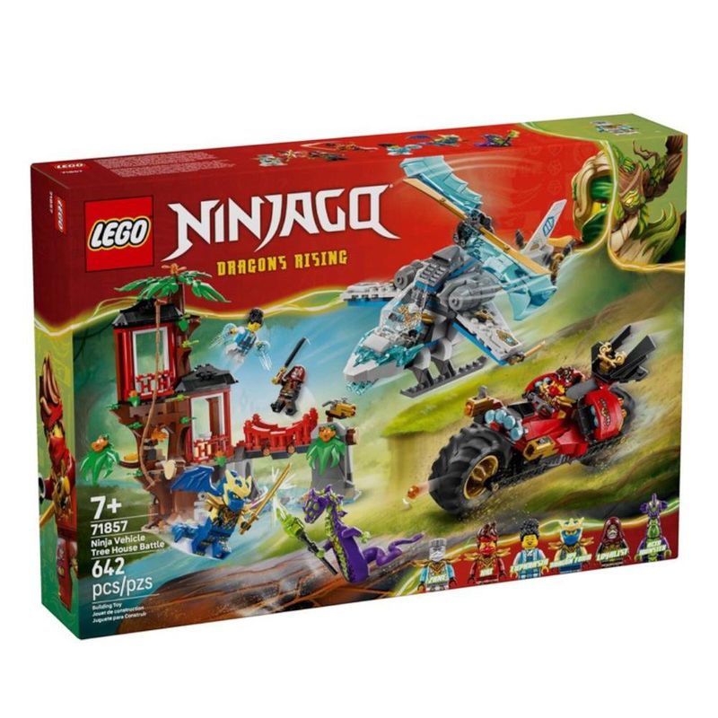LEGO Ninjago Batalla de Vehículos Ninja Junto a la Casa del Árbol