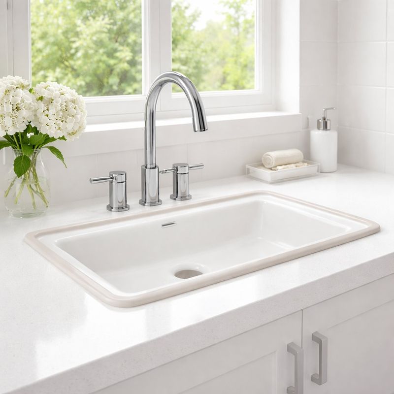 Lavamanos Empotrable American Standard Provence Color Blanco