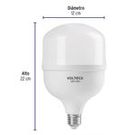 Bombilla LED Base E27 de 40W Alta Potencia Luz Fría