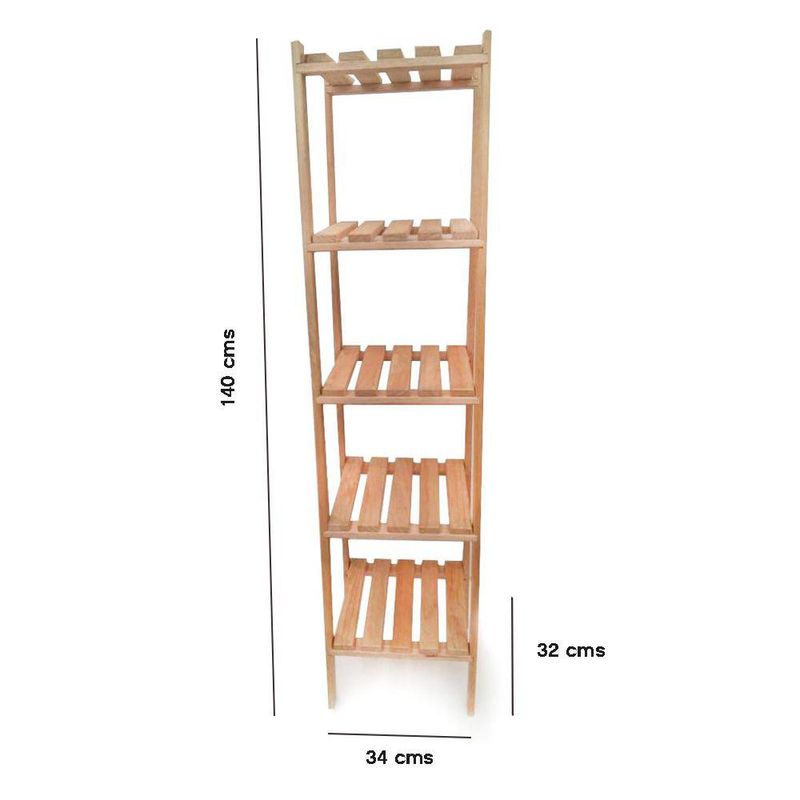 Estantería de Madera con 5 Niveles
