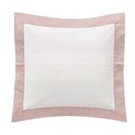 Funda Landon para Cojín Euro de 66 x 66 cm con Borde Rosado