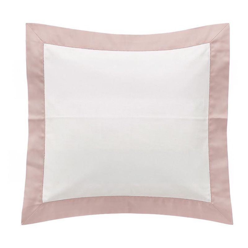 Funda Landon para Cojín Euro de 66 x 66 cm con Borde Rosado