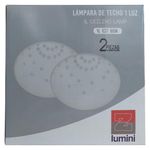 Combo de Plafones de Techo Z Lumini 1 Luz con Base E27 Color Blanco