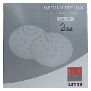 Combo de Plafones de Techo Z Lumini 1 Luz con Base E27 Color Blanco