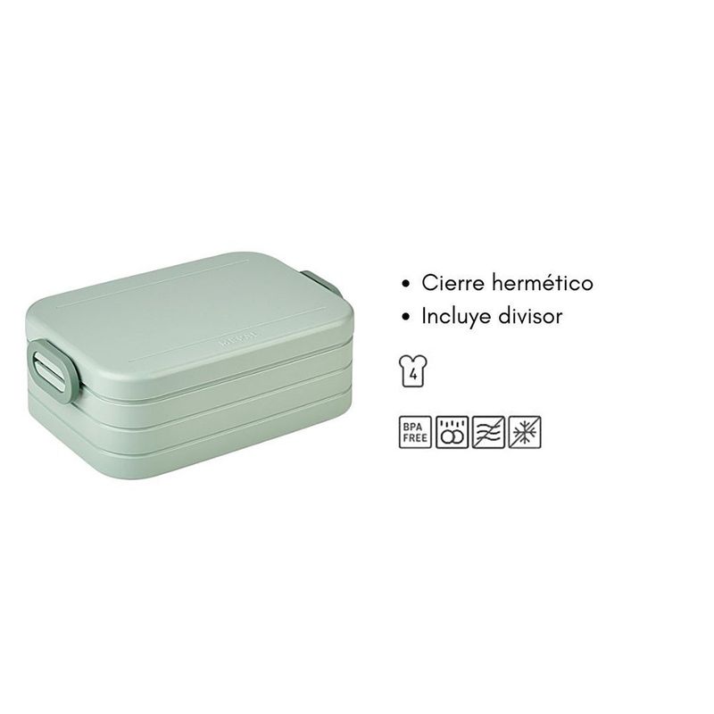 Lonchera Take a Break Midi con Divisor Color Salvia Nórdica
