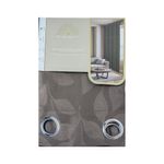 Cortina Jacquard con Argollas de 137 x 228 cm Color Café