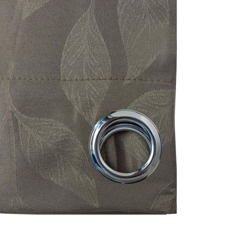 Cortina Jacquard con Argollas de 137 x 228 cm Color Café