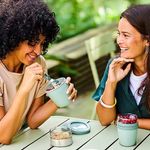 Lunchpot Ellipse Mini con 2 Compartimentos Color Salvia Nórdica