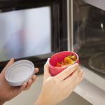 Bowl Snackpot Bento con Tapa Color Rosa Nórdico