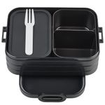 Lonchera Take a Break Midi con Divisor Color Negro Nórdico